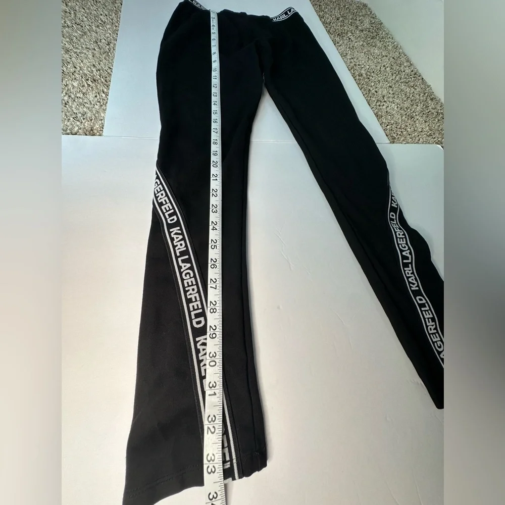Karl Lagerfeld Kids Logo Tape Leggings – Black – Size 12 /‎ 150 cm